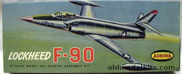 Aurora 1/48 Lockheed F-90 Fighter, 33-130 plastic model kit